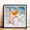 Rhinestone Picture Drawing 5D DIY Angl Full Round Drill Diamond Painting Art