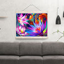 Full Cross Stitch 11CT Cotton Thread DIY Lotus Stamped Needlework Craft Home Art