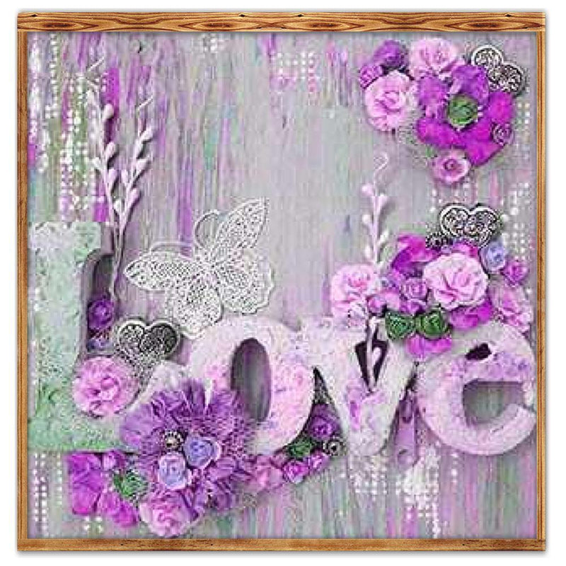 5D DIY Full Drill Diamond Painting Cross Stitch Mosaic Craft Kits (Love03) Newly