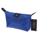 Women Zip Ingot Shape Dumpling Handbag Cosmetic Bag Makeup Tote(Royal Blue)