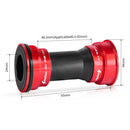 Mountain Bicycle Axis Crankset Aluminum Alloy MTB BB Bottom Bracket (Red) Newly