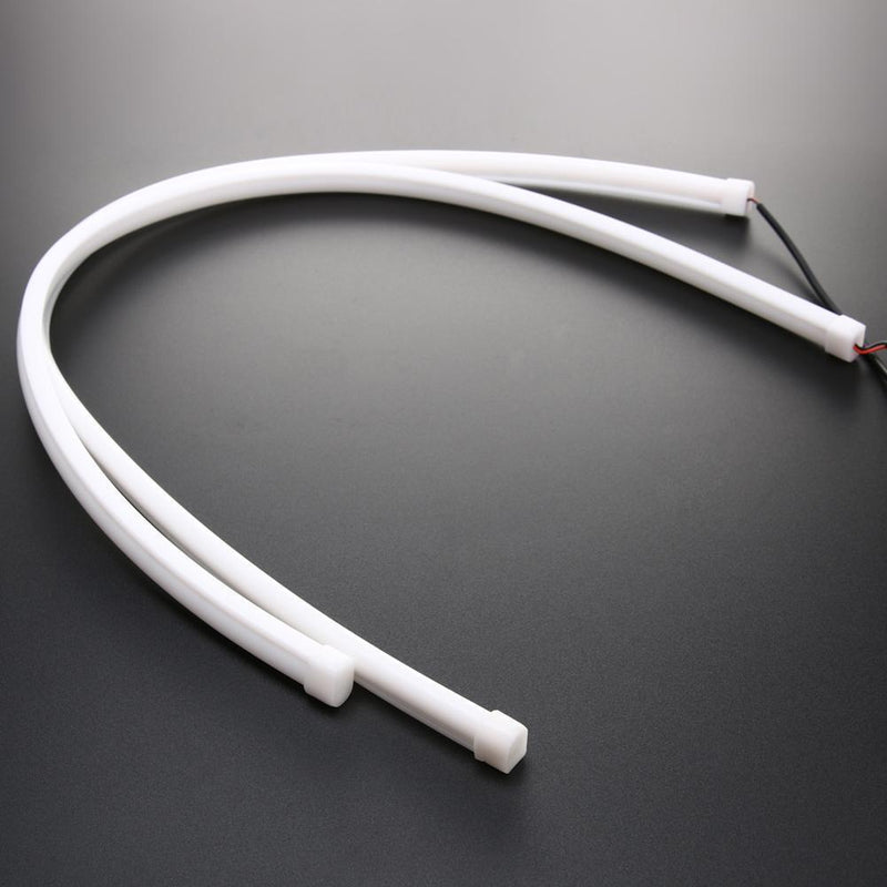 2x 60CM LED Car DRL Daytime Running Lamp Strip Light Flexible Soft Tube