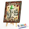 Cute Squirrel Frameless Picture Oil Paint By Numbers Hand Painted Picture Kit