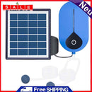 Aquarium Air Pump Aerator 6V 1.5W Solar Powered Oxygenator Fish Tank Oxygen Pump