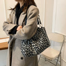 Women Leopard Pattern Crossbody Bag Female Large Capacity Designer Handbags
