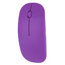 2.4GHz 1,000DPI Ultra-thin 3-Button Wireless Photoelectric Mouse (Purple)