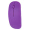 2.4GHz 1,000DPI Ultra-thin 3-Button Wireless Photoelectric Mouse (Purple)