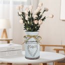 Retro Metal Flower Vase Artificial Garden Flower Can Holder (Flower Heart) Newly