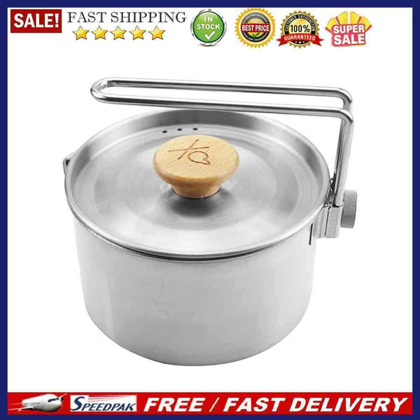 Outdoor Camping Hiking Portable Pot Tea Coffee Cooking Pot Water Kettle Tea
