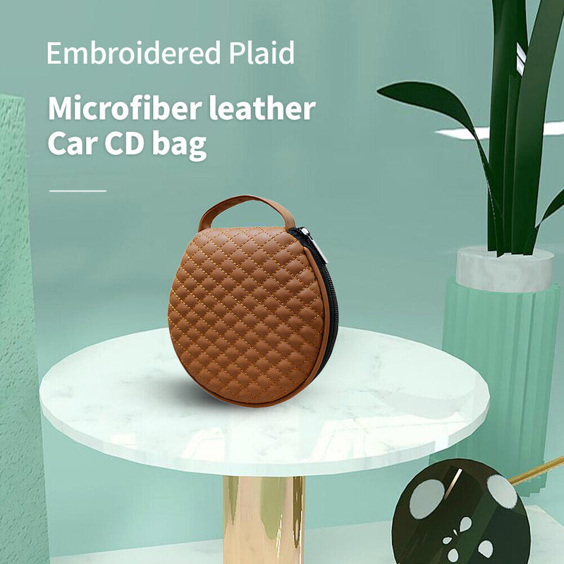 20 Capacity CD DVD Storage Organizer Bag with Zipper Car Home Disc Box Accessory