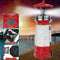 LED Solar Rotating Red Lighthouse Garden Villa Outdoor N0I1 F6T1