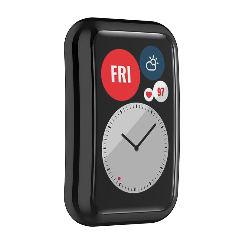 TPU Protector Case Anti Scratches Full Cover for Huawei Watch Fit (Black) Newly