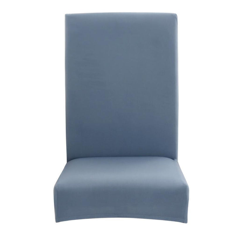 Thin Stretch Chair Covers Light Blue Elastic Seat Case Slipcovers (4pcs)