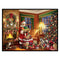 Full Cross Stitch 11CT Santa Gift Box Counted Embroidery DIY Christmas Wall Art