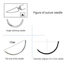 75cm Medical Needle Nylon Monofilament Thread Suture Practice Kit (6pcs)