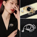 Pendant Imitation Rhinestone Pins Blue Eye Brooch Angel's Tears Pin Clip Badge