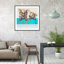 5D DIY Full Drill Diamond Painting Pig Cross Stitch Mosaic Kit Bedroom Wall Arts