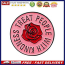 Creative Rose Flower Brooches Round Enamel Badges Jacket Backpack Decor Jew