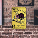 Retro Rectangular Talented Cat Metal Painting for Pub Tin Wall Sign (3)