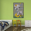 5D DIY Diamond Painting Sunflower Elephant Special-shaped Partial Drill (YXC161)