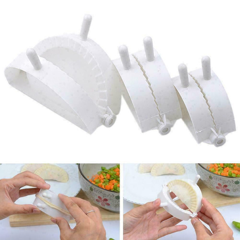 3 X Dumpling Mould Dough Press DIY Meat Pie Pastry Maker Z0Q H Tools I6U9