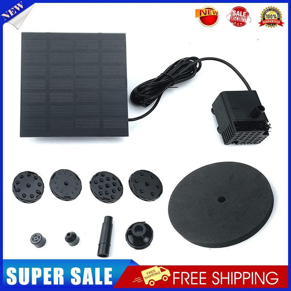 Solar Panel Powered Water Fountain Pool Pond Bird Bath Decor Water Pump Kit