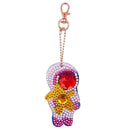 5pcs DIY Planet Full Drill Special Shaped Diamond Painting Keychain Girls Gifts