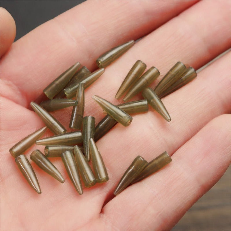 with Fishing Hook Sleeve Tail Rubber Cone Fishing Accessories Micro Carp