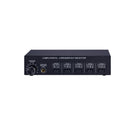 2-IN-4-OUT Amplifier/Speaker Splitter Stereo Audio Switcher Box Selector + Amp