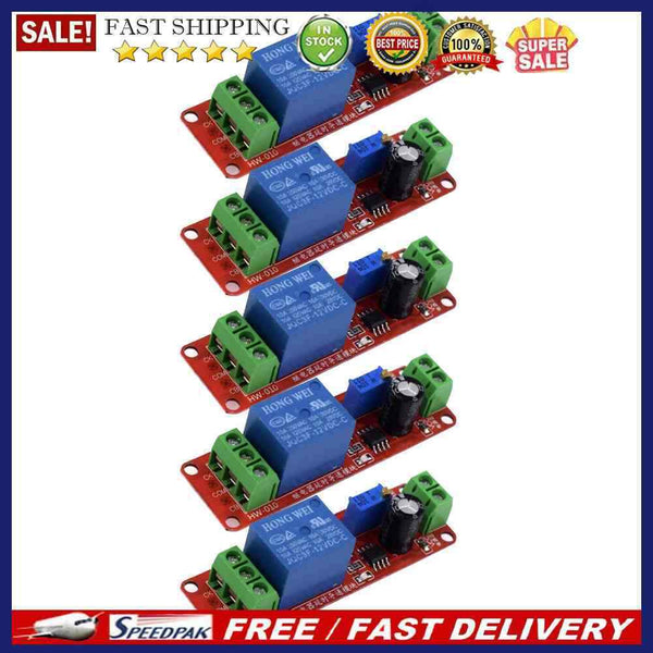 5pcs DC 12V Delay Relay Shield NE555 Timer Switch Adjustable Module