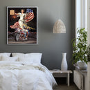 5D DIY Full Round Drill Diamond Painting Flag Queen Home Wall Art Craft Gift