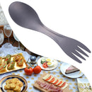 100% Pure Titanium Spork Spoon Fork Combo Cutlery Utensil Picnic Gadget