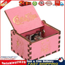 Retro Wood Manual Music Box Pink Beauty Girl Style Birthday Gift Ornaments Newly