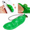 Extrusion Soybean Cute Key Chain Squeeze Bean Stress Relieve Phone Charm