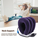 3-layered Air Inflatable Vertebra Retractor Neck Support Tractor (Purple) Newly