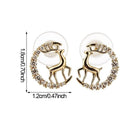 Jewelry Deer Elk Gift Christmas Earring Xams Stud Earrings