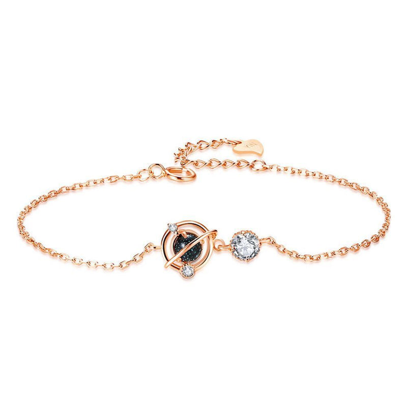 Woman Small Fresh Fashion Female Simple Planet Design Bracelet