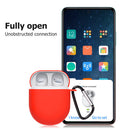 For Redmi AirDots 3 Pro Silicone Protective Case Cover with Keychain (Red) Newly
