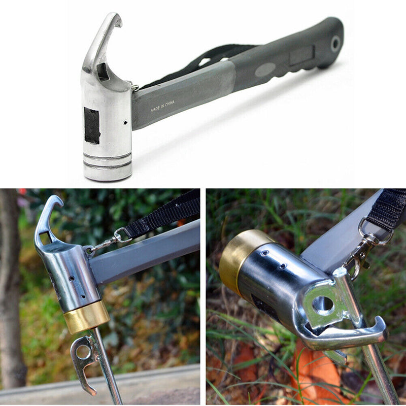 Outdoor Camping Tent Peg Hammer Multifunction Hiking Stakes Nail Puller Newly