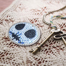 5pcs Halloween Elements Full Drill Diamond Painting Keyring Handmade Craft Newly
