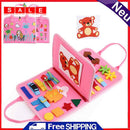 Montessori Toys Early Educational Buckle Training Baby Busy Board for 1-5Y Kids