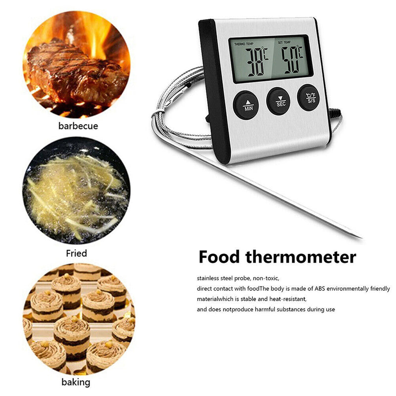 Food Thermometer Kitchen with Long Probe Cooking Temperature Measure Tester