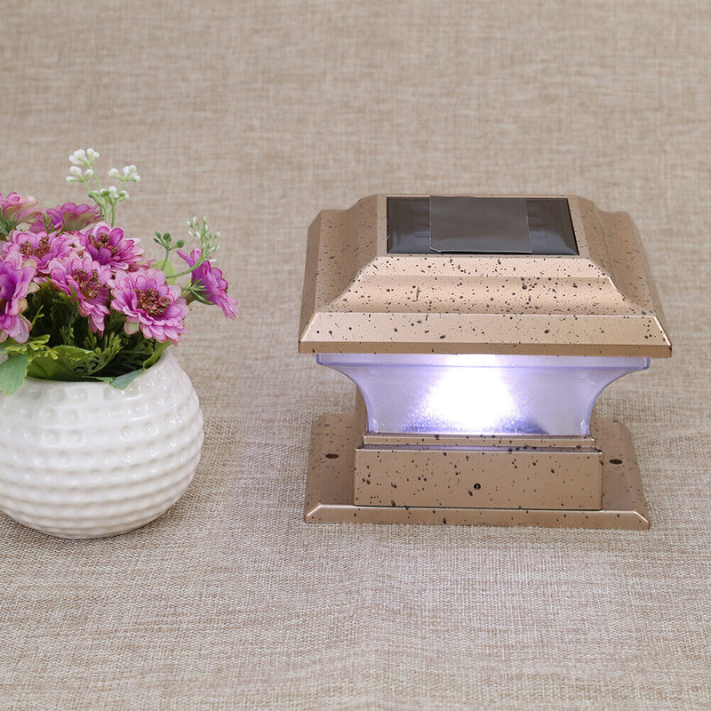 1pc Solar Powered LED Light Waterproof Outdoor Column LED Solar Lights Garden