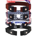 Invisible Belts - 4 Piece Buckle Free Elastic Invisible Belts for Jeans Pants