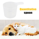 Pet Bowl Food Spoon Quantitative Measuring Cup Dogs Feeding Rice Scoop Tools