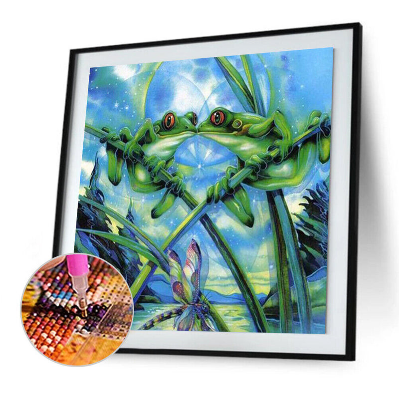 30x30cm 5D DIY Full Drill Diamond Painting Animal Frog Cross Stitch Embroidery