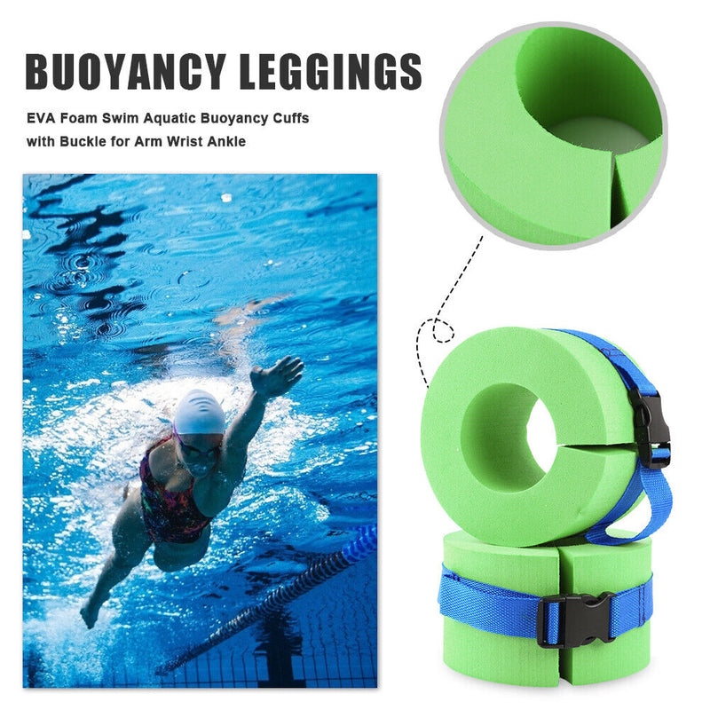 2pcs Swimming Leggings Floating Rings Water Buoyancy Strap Safety Water Exercise