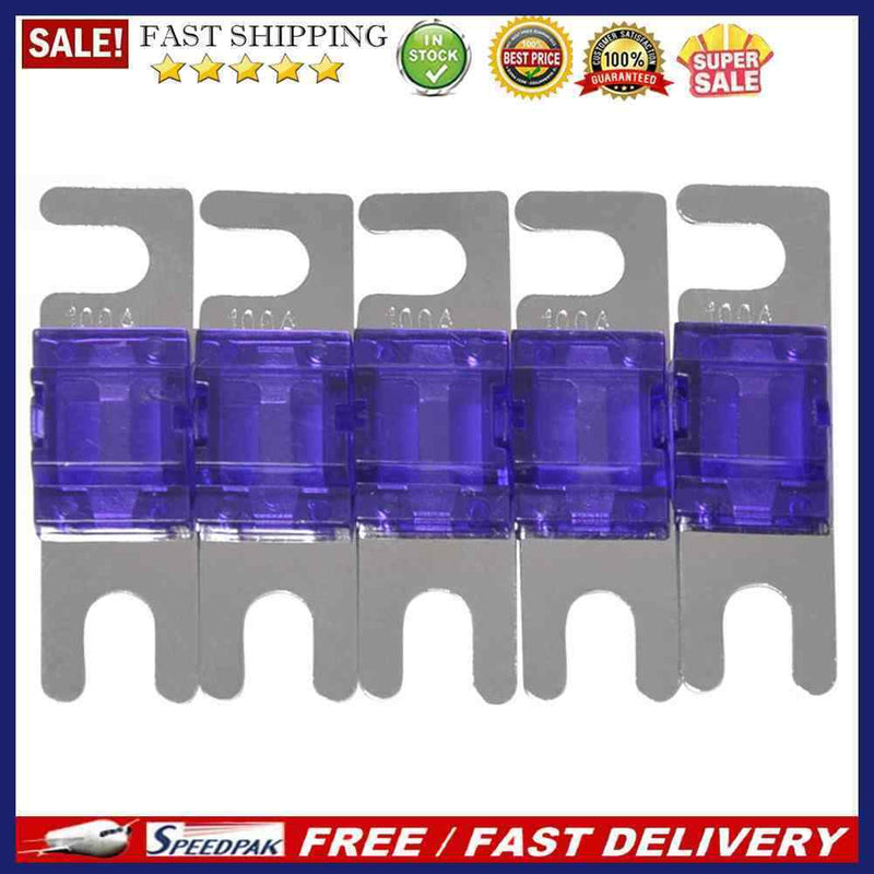 5pcs Nickel Plated Car Audio 32V AFS Mini ANL Fuses Auto Stud Fuses (100A)