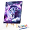 DIY Digital Oil Painting By Numbers Lion Acrylic Color Drawing Canvas Wall Ar