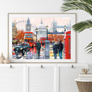 London Street Painting Full Cross Stitch 11CT Cotton Thread Embroidery Packs